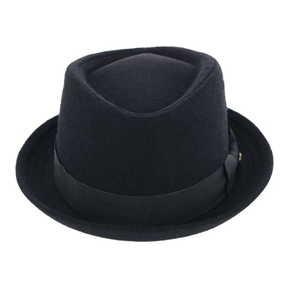 Epoch Hats Company Men's Diamond Shape Wool Fedora with Grosgrain Hatband